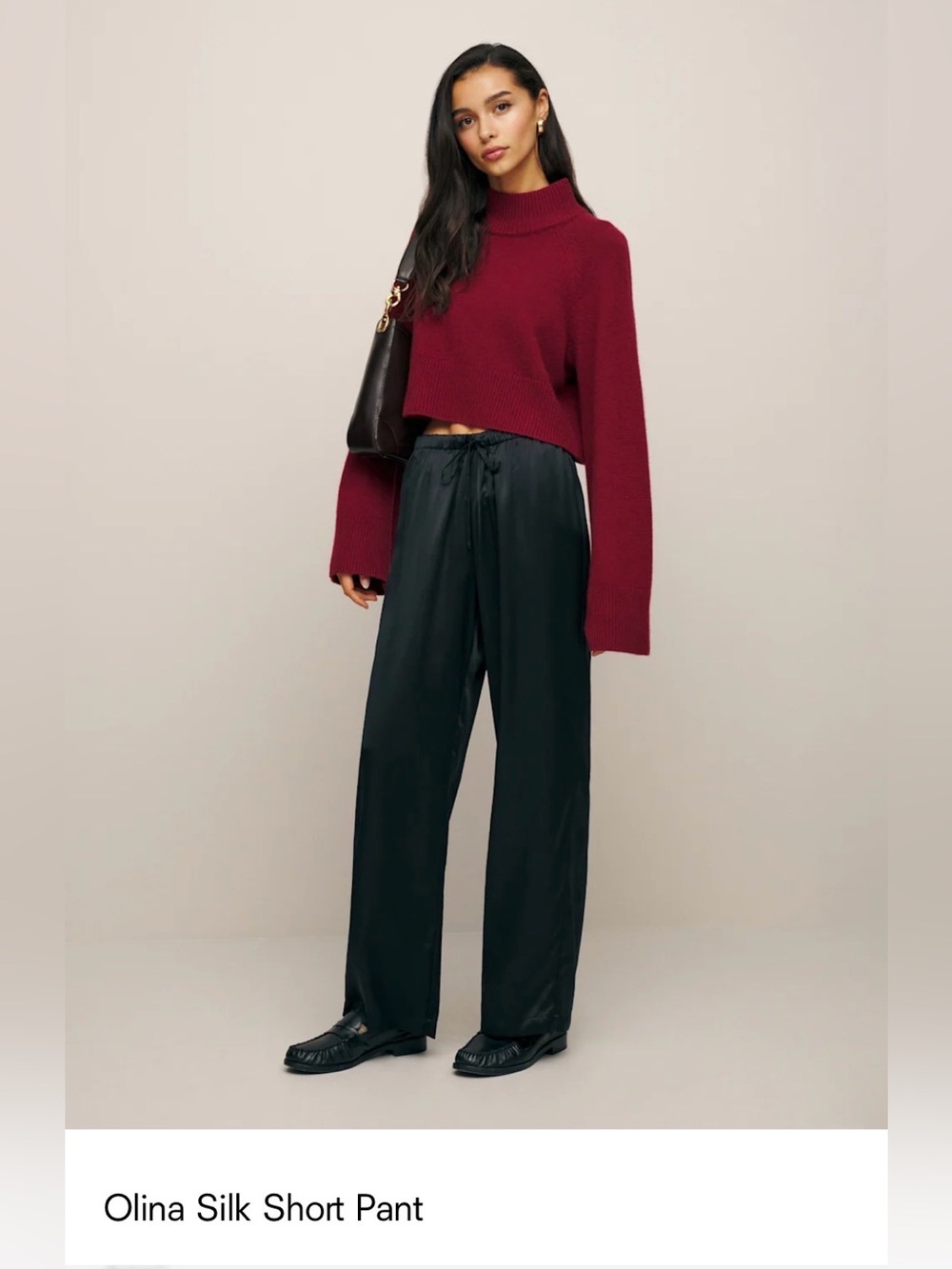 Reformation Olina Silk Pants SP